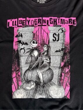 Disney The Nightmare Before Christmas Black Graphic crewneck sweatshirt